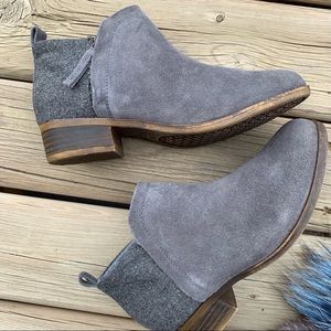TOMS Suede / Wool Delia Bootie